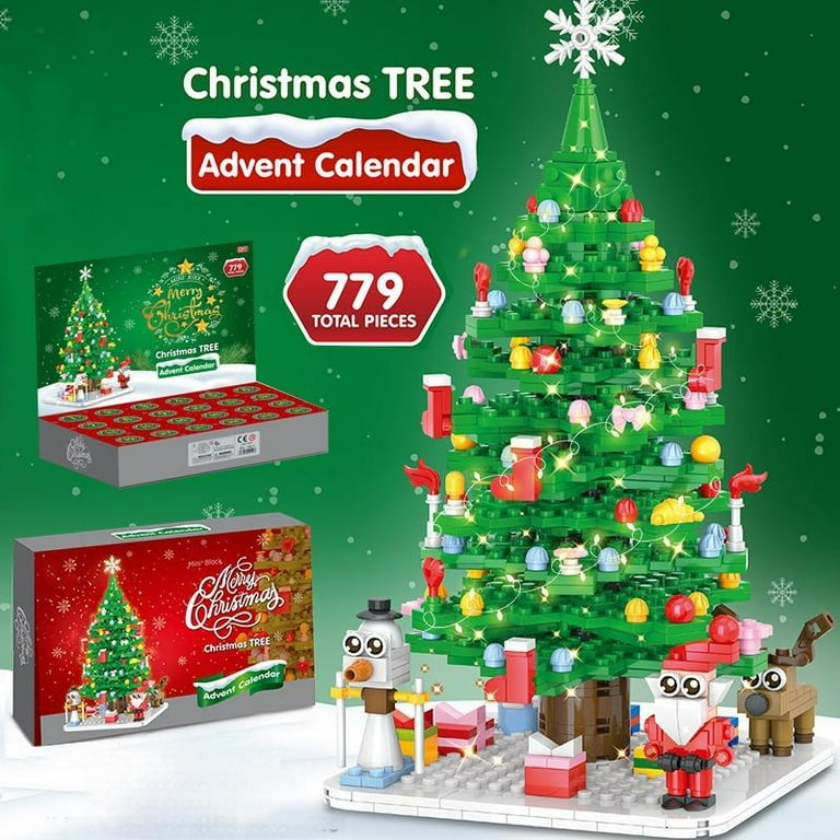 BrickMas Tree™ Advent — 24-Day Mini Block Tree
